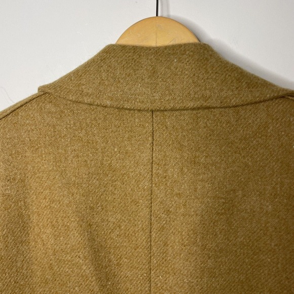 Vintage McGregor 70s Men’s Sherpa Lined Heavy Winter Jacket Pea Coat Tan Sz 38 - Picture 5 of 13